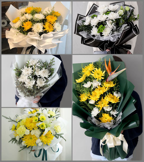 山东青岛莱西市梅花山街道于家岭村白事花束代送